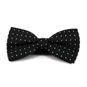 Black Bow Tie with White Stars