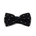 Black Bow Tie with Multicolor Polka Dots