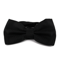Black Bow Tie with Black Dots