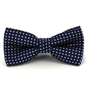 Children's Navy Blue Polka Dot Bow Tie