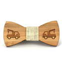 Bamboo Crane Truck Bow Tie for Boys
