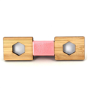 Children's Bamboo Hollow Hexagon Bow Tie