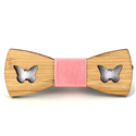Children's Hollow Bamboo Butterfly Bow Tie