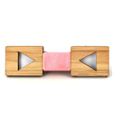 Bamboo Hollow Triangle Kids Bow Tie