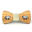 Triceratops Hollow Bamboo Kids Bow Tie