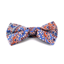 Blue Paisley Bow Tie