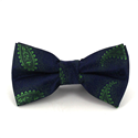 Blue Paisley Bow Tie