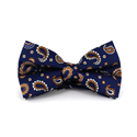 Midnight Blue Paisley Bow Tie