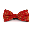 Red Shimmer Paisley Bow Tie
