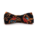 Black Paisley Bow Tie