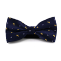 Midnight Blue Dog Pattern Bow Tie