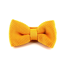 Solid Gold Knit Bow Tie