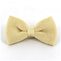 Plain Pearl Knit Bow Tie