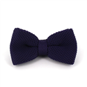 Solid Purple Knit Bow Tie