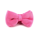 Solid Pink Knit Bow Tie