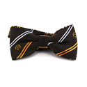 Brown Collegiate Striped Bow Tie