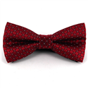 Red Checkered and Polka Dot Bow Tie