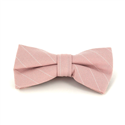 Pink Bow Tie with White Stripes