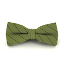 Green Bow Tie with Black Stripes
