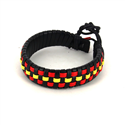 Spanish Flag Leather Bracelet