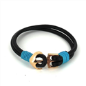 Leather Bracelet with Anchor