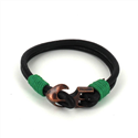 Leather Bracelet with Anchor