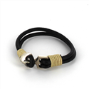 Leather Bracelet with Anchor