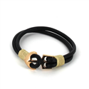Leather Bracelet with Anchor