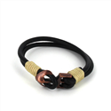 Leather Bracelet with Anchor