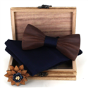 Wooden Bow Tie Set