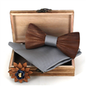 Wooden Bow Tie Set