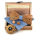 Wooden Bow Tie Set