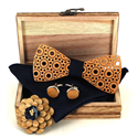 Wooden Bow Tie Set
