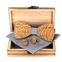 Wooden Bow Tie Set