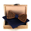 Wooden Bow Tie Set
