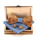 Wooden Bow Tie Set
