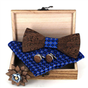 Wooden Bow Tie Set