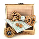 Wooden Bow Tie Set
