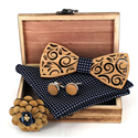 Wooden Bow Tie Set