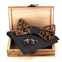 Wooden Bow Tie Set