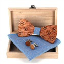 Wooden Bow Tie Set