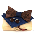 Wooden Bow Tie Set