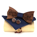 Wooden Bow Tie Set
