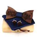 Wooden Bow Tie Set
