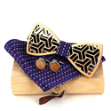 Wooden Bow Tie Set
