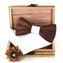 Wooden Bow Tie Set