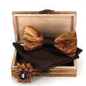 Wooden Bow Tie Set