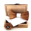 Wooden Bow Tie Set