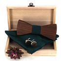 Wooden Bow Tie Set