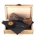 Wooden Bow Tie Set